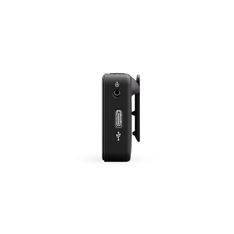 Rode, Wireless ME Dual, kompaktowy bezprzewodowy system mikrofonowy z dwoma nadajnikami do nagrywania dwukanałowego, czarny