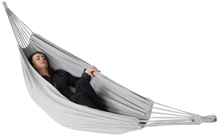 Royokamp, hamak ogrodowy, 2-osobowy, szary stalowy, 200-150 cm