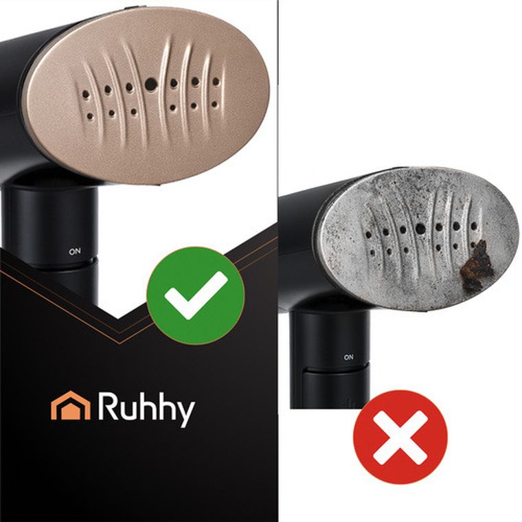 Ruhhy, parownica do ubrań, 2000W, czarna, Mysti, 26339