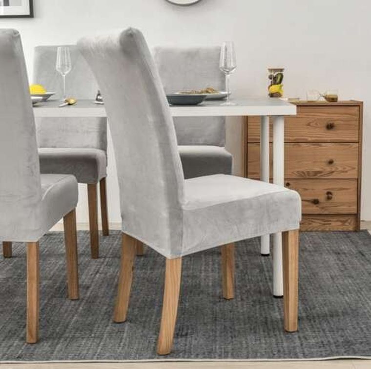 Ruhhy, pokrowiec na krzesło, szary welur