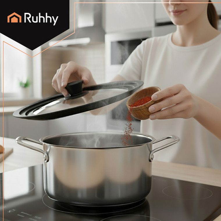 Ruhhy, pokrywka silikonowa, 3w1, 28/30/32 cm, 25561