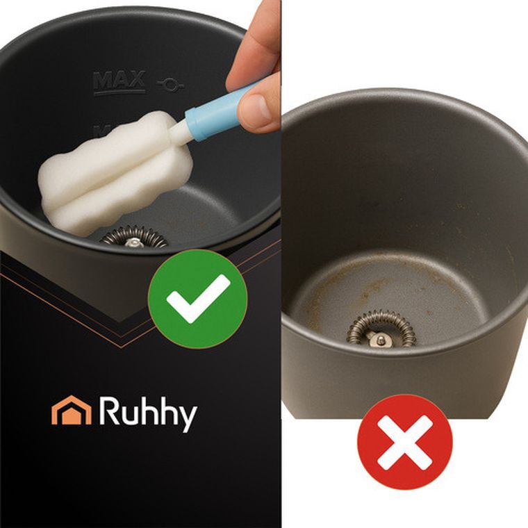 Ruhhy, spieniacz do mleka, czarny, 400W, 26180