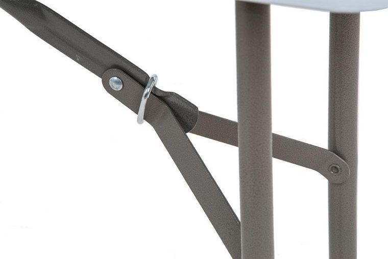 Saska Garden, ławka cateringowa składana, biała, 183-28-43 cm