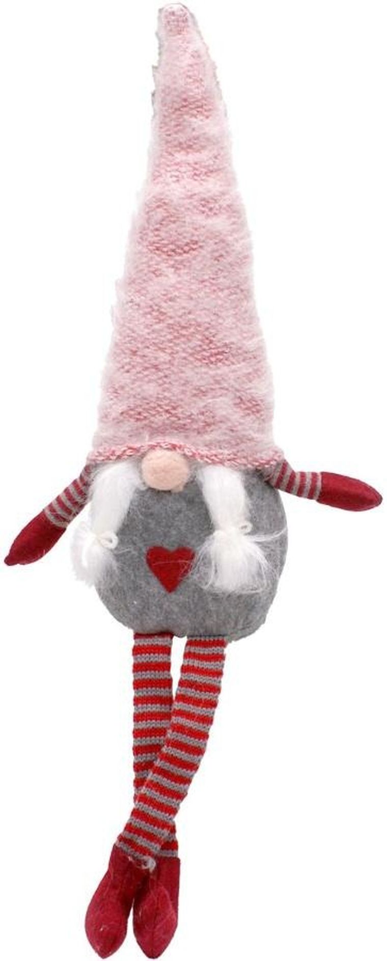 Saska Garden, pani skrzat z puchatą czapą, 45 cm