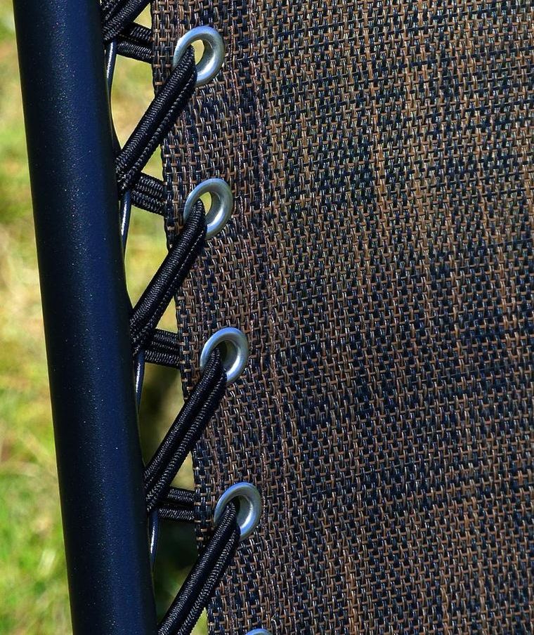 Saska Garden, składany leżak ogrodowy, brązowy, 175-52/65-107 cm