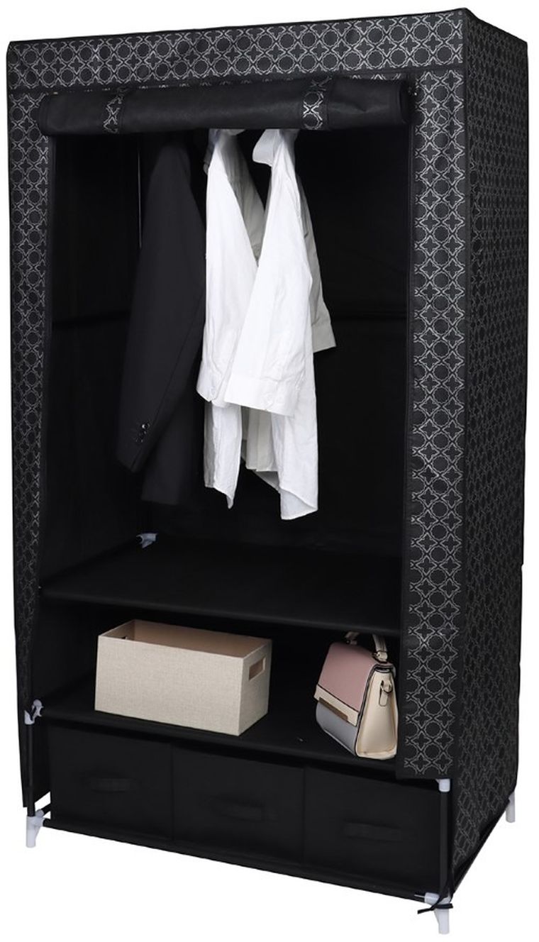 Saska Garden, szafa tekstylna, ornament, 88-50-160 cm