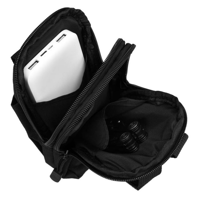 Saszetka na biodro, czarna, Rovicky