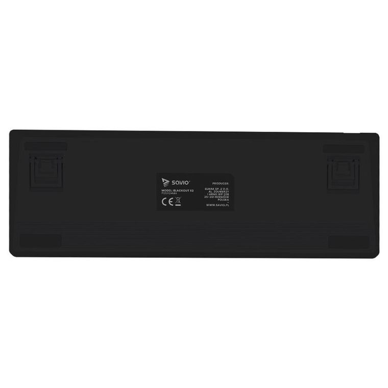 Savio, Blackout X2, klawiatura mechaniczna, outemu, brązowy, Hot Swap