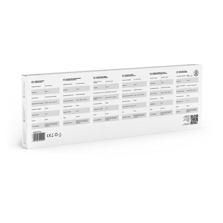 Savio, klawiatura przewodowa, podświetlana, LED, KB-04