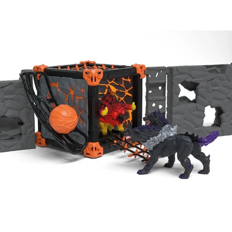 Schleich, Eldrador Creatures, Battle Cave Arena: Lawa kontra Cień, zestaw, 42673