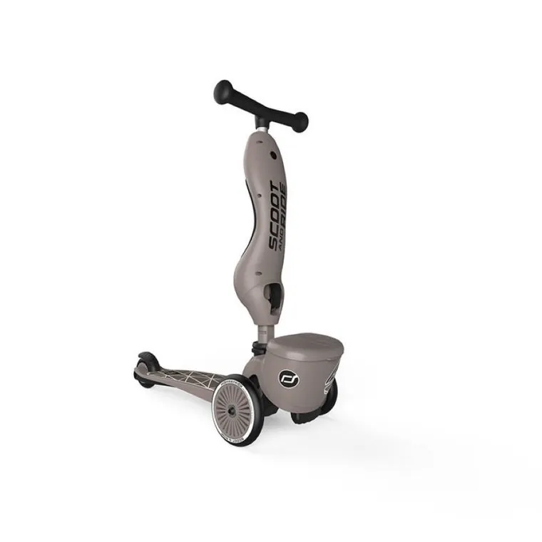 Scoot & Ride, Highwaykick 1, Lifestyle, jeździk i hulajnoga 2w1, Brown Lines