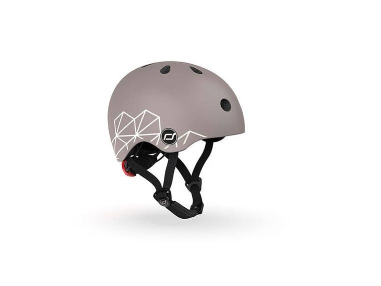 Scoot & Ride, kask ochronny, Brown Lines, rozmiar 45-51 cm