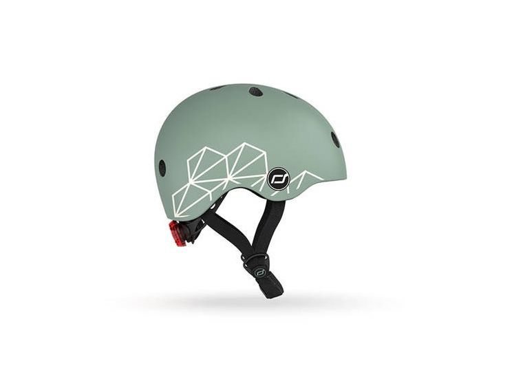 Scoot & Ride, kask ochronny, Green Lines, rozmiar 45-51 cm