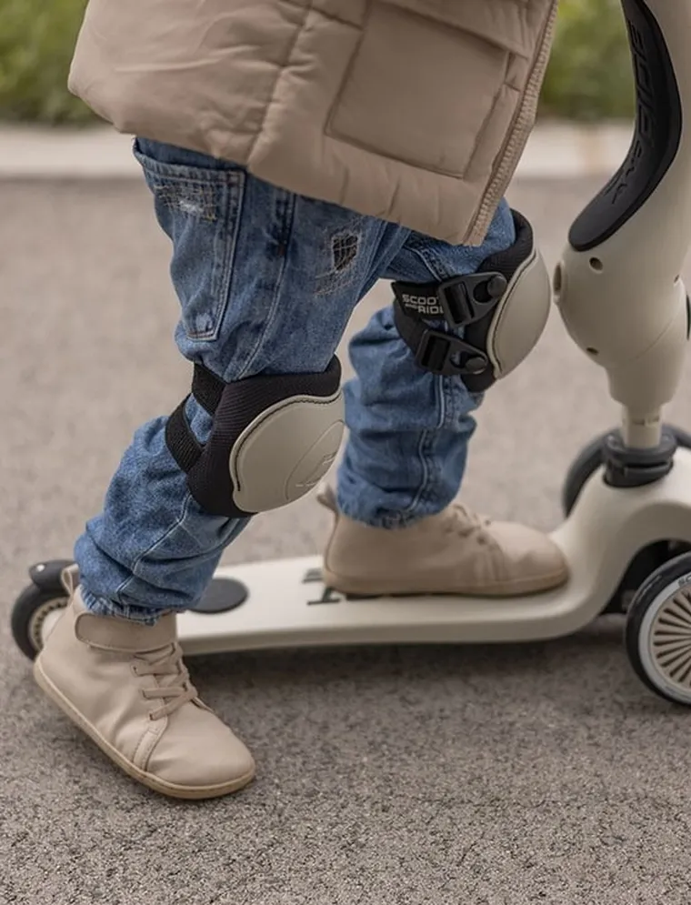 Scoot & Ride, zestaw ochraniaczy dla dzieci, Ash, rozmiar XXS