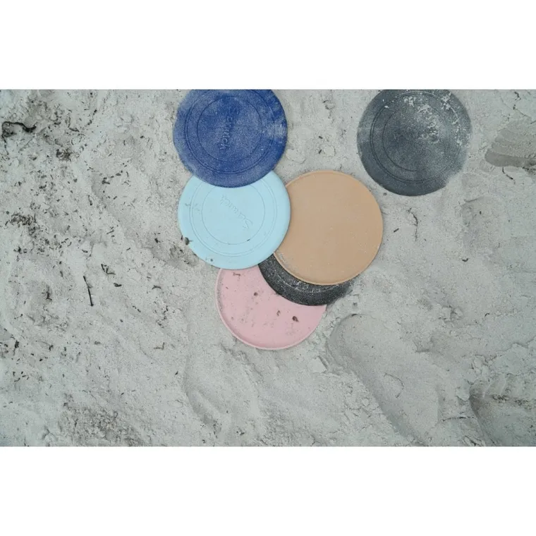 Scrunch, silikonowy dysk, koralowy