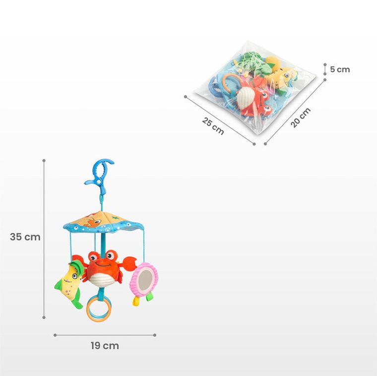 Sensillo, Colorful, karuzela do wózka, żaba