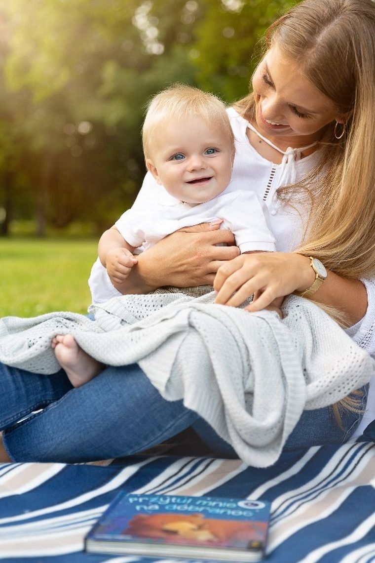 Sensillo, koc bambusowy, szary, 80-100 cm