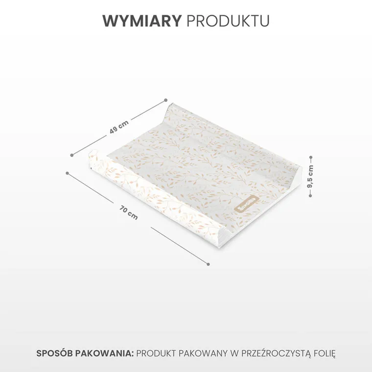 Sensillo, nadstawka na komodę, beżowy listek
