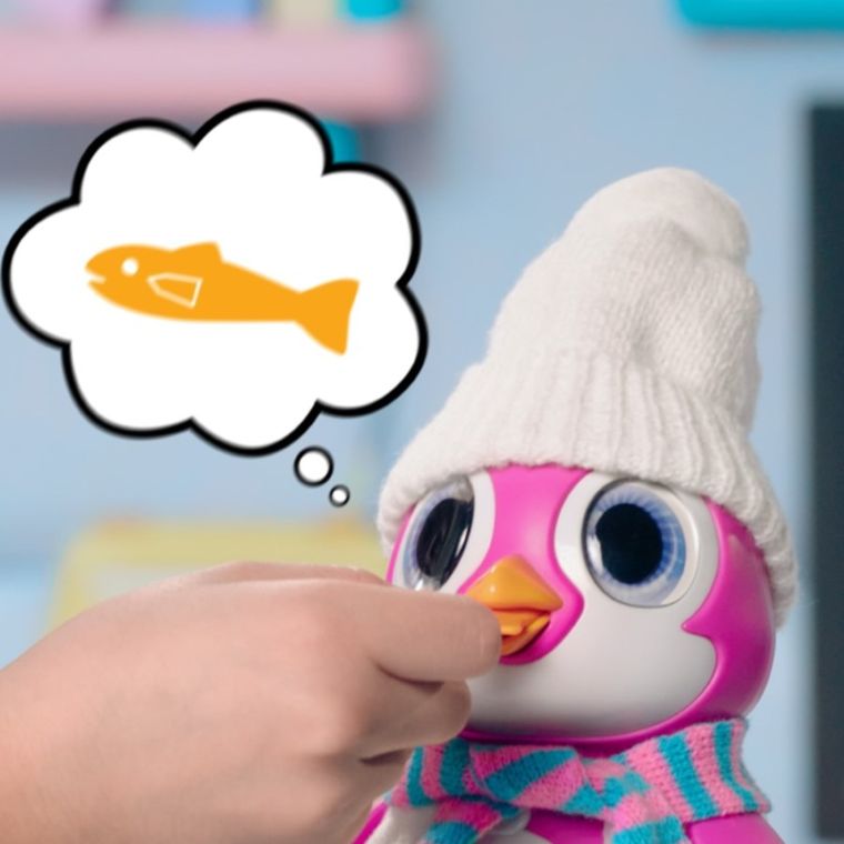 Silverlit, Pingwin, figurka interaktywna, różowy