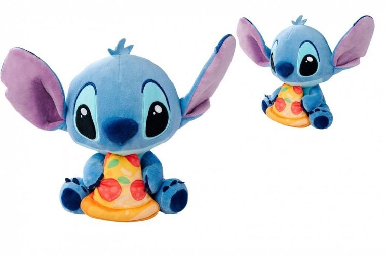 Simba, Lilo i Stitch, maskotka, z pizzą, 25 cm