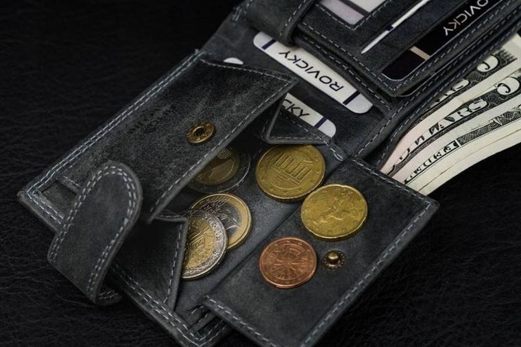 Skórzany portfel męski na zatrzask, Always Wild