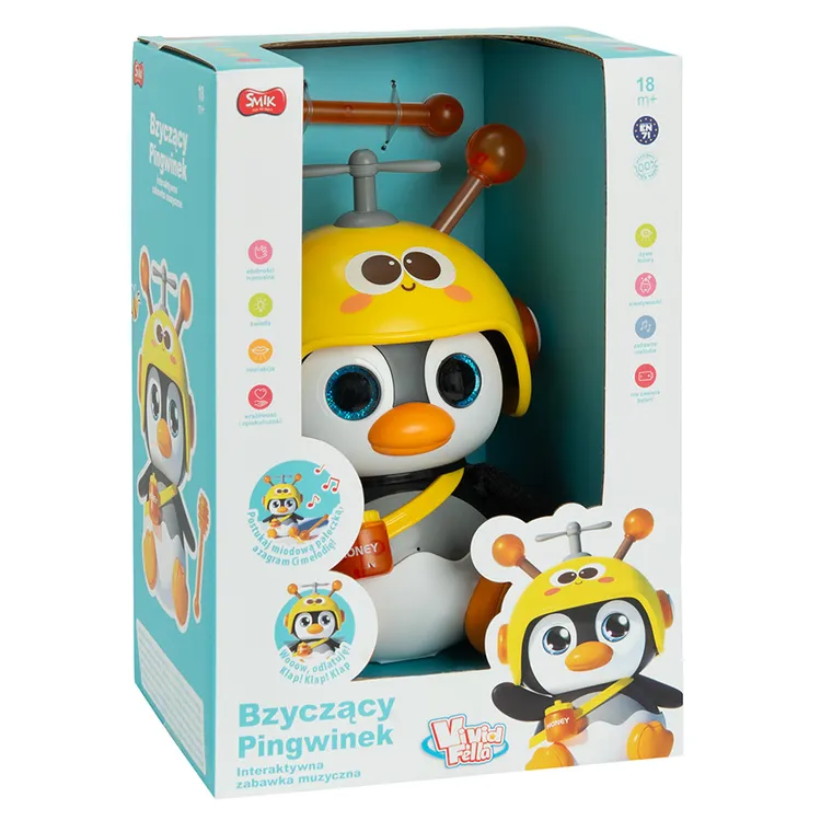 Smiki, Bzyczący Pingwinek, interaktywna zabawka muzyczna