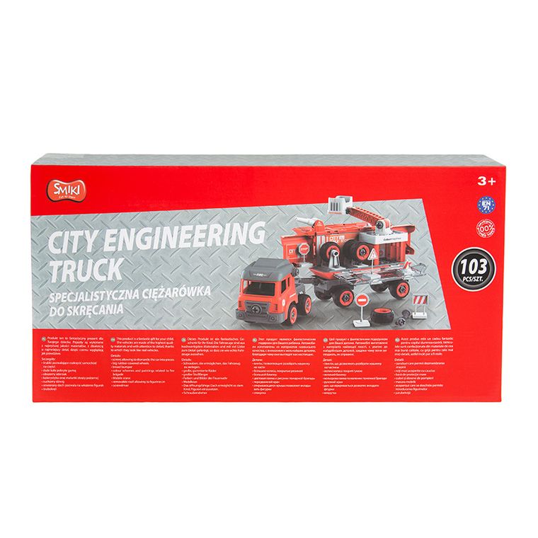 Smiki, Ciężarówka, pojazd do skręcenia, zrób to sam, 103 elementy