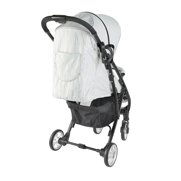 Smiki, Thunder Pro, wózek spacerowy, czarna rama, szaro-srebrny