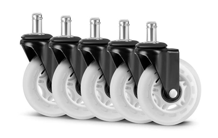 Sofotel, kółka kauczukowe do foteli, przezroczyste, 5 szt.