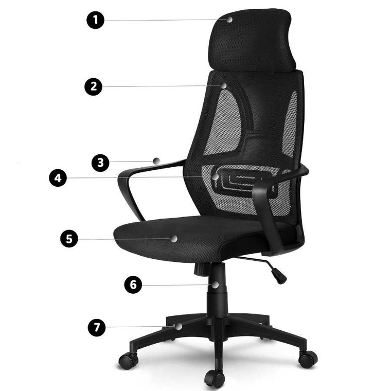 Sofotel, Praga, fotel biurowy, czarny