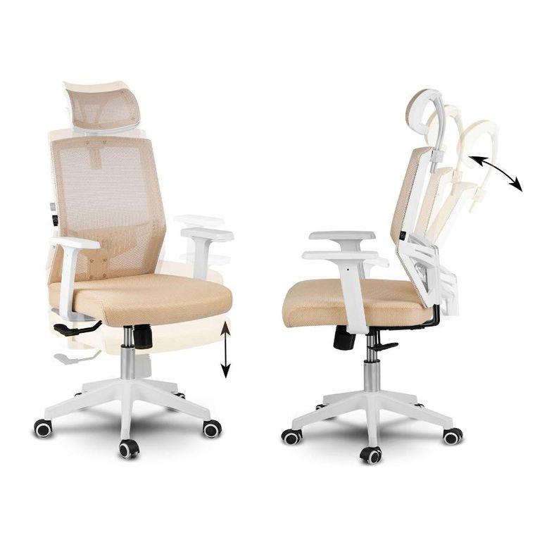 Sofotel, Rotar, fotel biurowy, beżowy