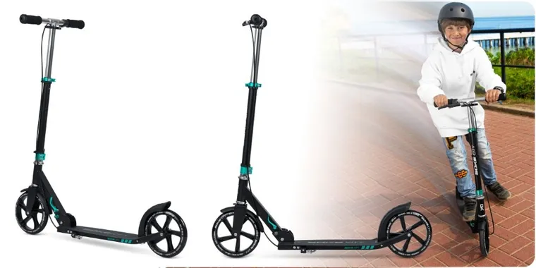 Soke, City, hulajnoga miejska, składana, czarno-turkusowa