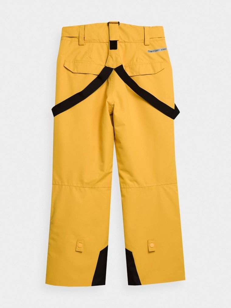 Spodnie narciarskie chłopięce, żółte, 4F