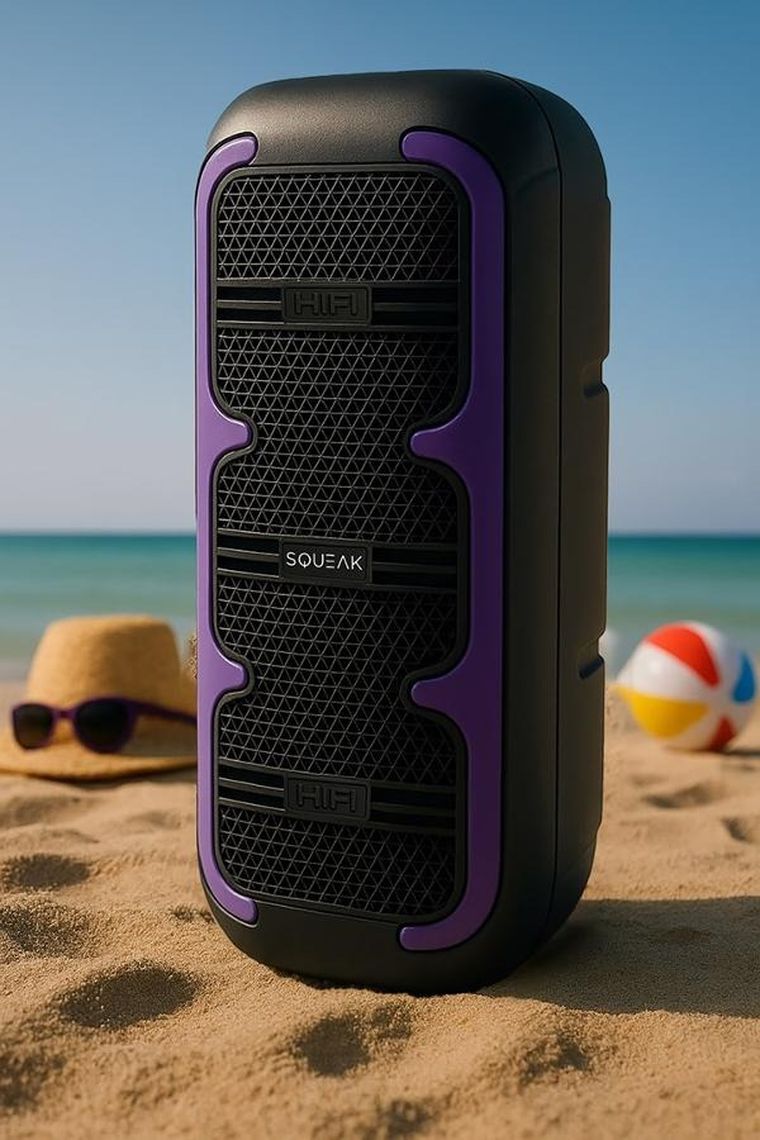 Squeak, BeatOne, głośnik karaoke, bluetooth 5.3, 45W, MICROSD, AUX, USB-C, SQ1009