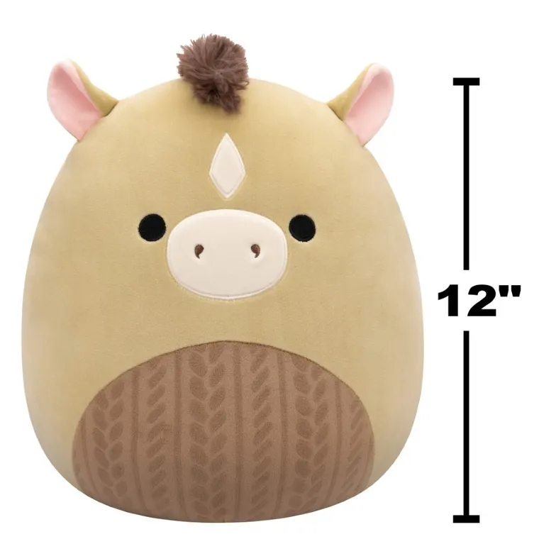 Squishmallows, Medium Plush, Olive Horse, oliwkowy koń, maskotka, 30 cm