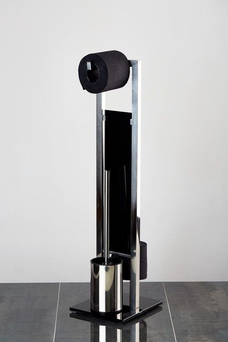 Sstojak i uchwyt na papier toaletowy, szczotka do toalety, Rivalta