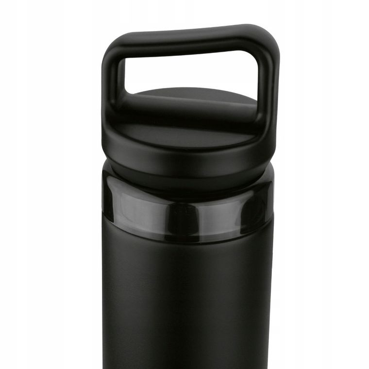 Starke Pro, Lazaro, butelka termiczna z sitkiem, czarna, 400 ml