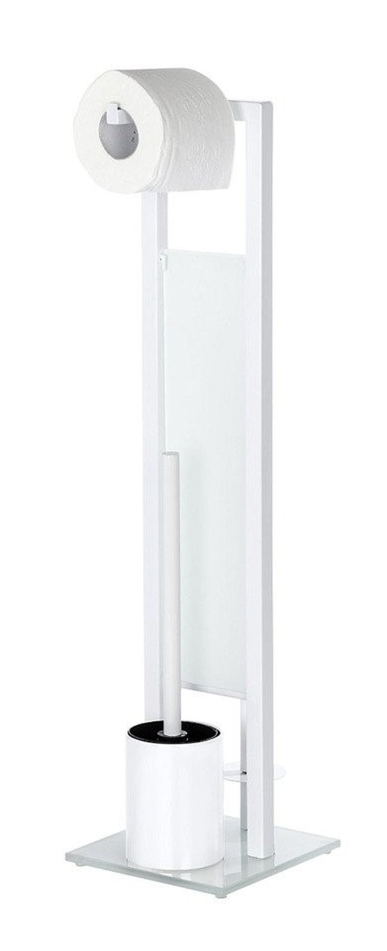 Stojak na papier toaletowy i szczotkę do WC, Rivalta white 3w1