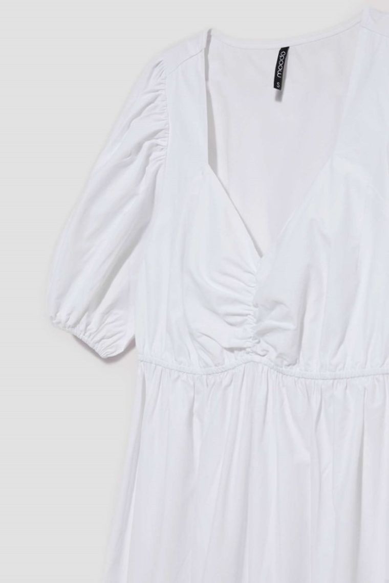 Sukienka damska, biała, Moodo
