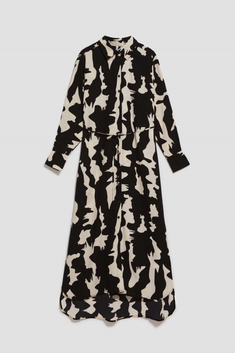 Sukienka damska, czarna, Moodo