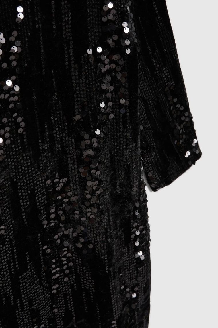 Sukienka damska, czarna, Moodo