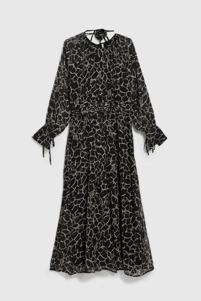 Sukienka damska, czarna, Moodo