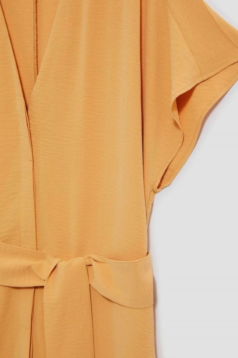 Sukienka damska, żółta, Moodo