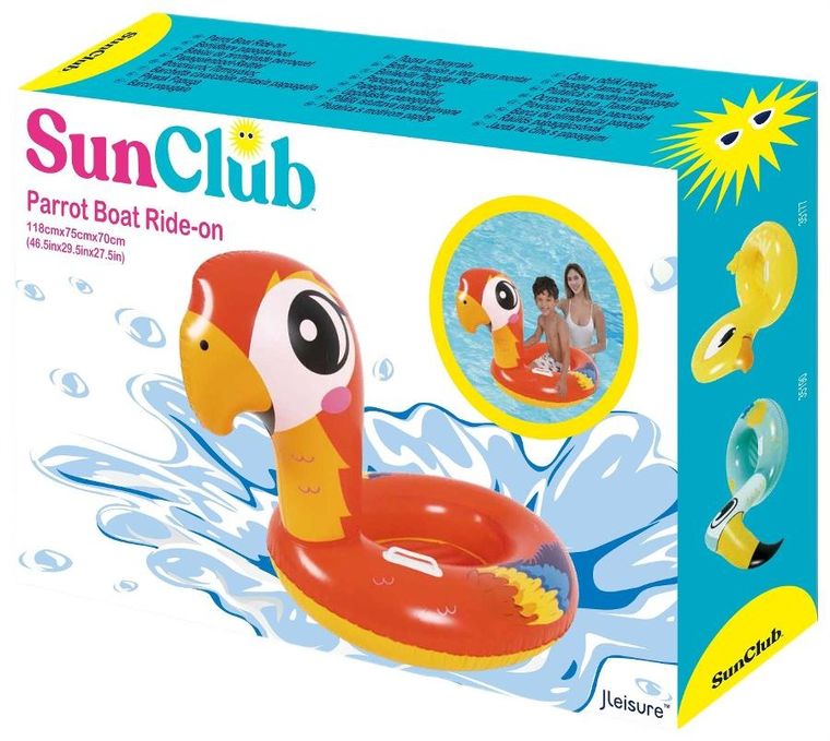 Sun Club, dmuchana papuga, 118-75-70 cm