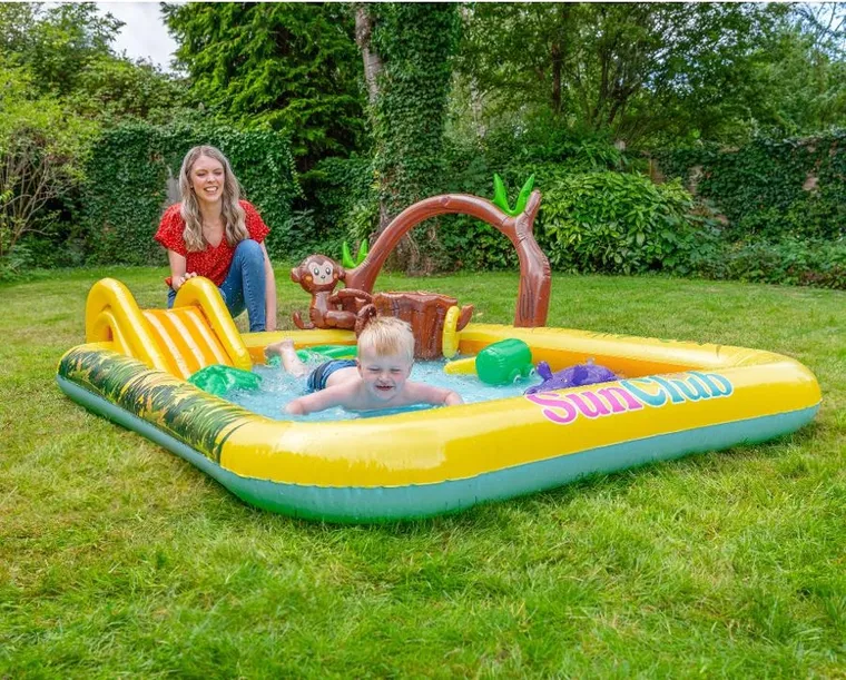 Sun Club, plac zabaw, basen dmuchany, zwierzątka, 214-167 cm