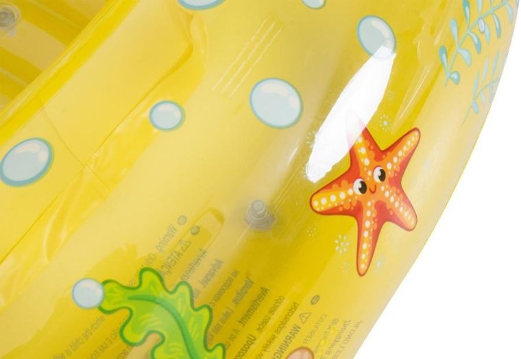 Sun Club, ponton plażowy, żółty, 112-70 cm