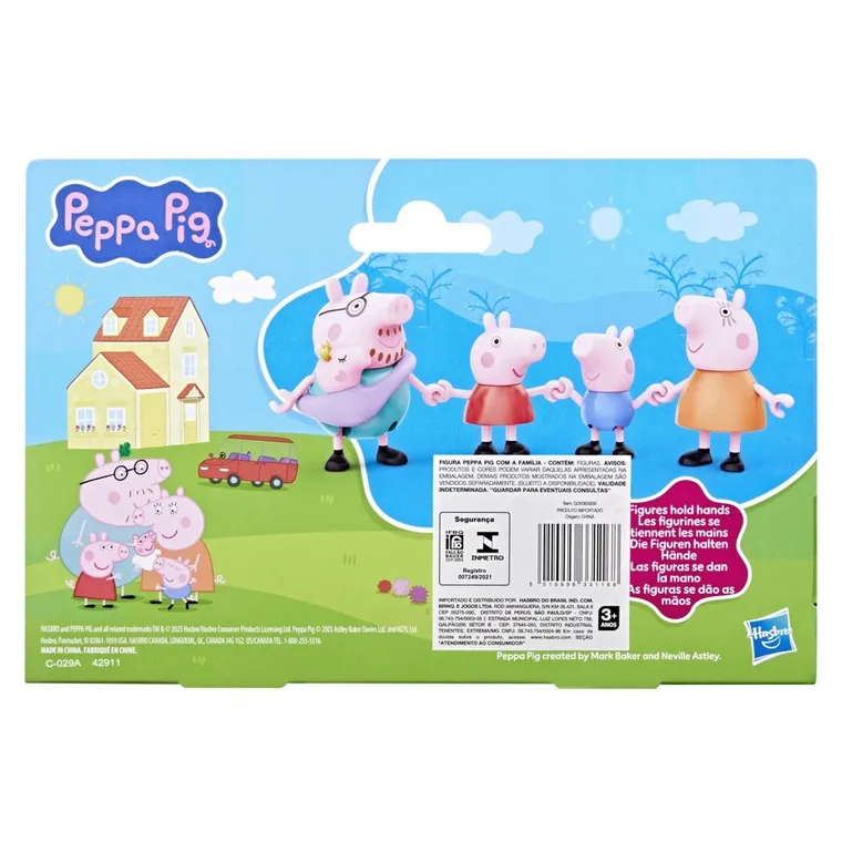 Świnka Peppa, Rodzina Peppy, zestaw 5 Figurek