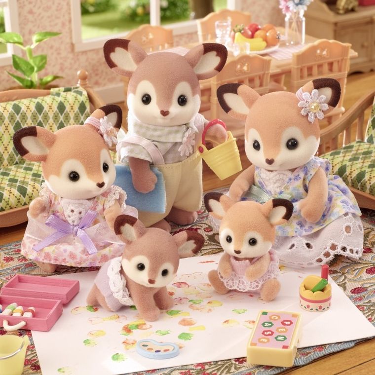 Sylvanian Families, Bliźniaki z rodziny Jelonków, zestaw figurek, 5800