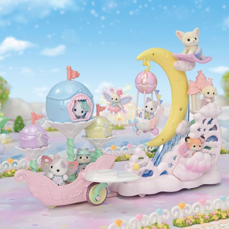 Sylvanian Families, Latający pojazd kwiatowych wróżek, zestaw z figurką, 5827