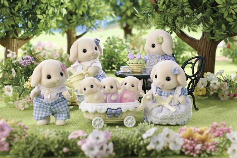 Sylvanian Families, Rodzina króliczków, zestaw figurek, 5735